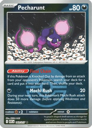 Pecharunt (Poke Ball) 143 - [ME Ascended Heroes] Reverse Holofoil