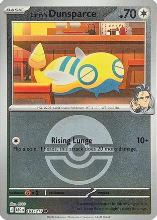 Larry's Dunsparce (Poke Ball) 163 - [ME Ascended Heroes] Reverse Holofoil
