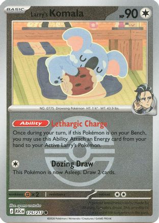 Larry's Komala (Poke Ball) 175 - [ME Ascended Heroes] Reverse Holofoil