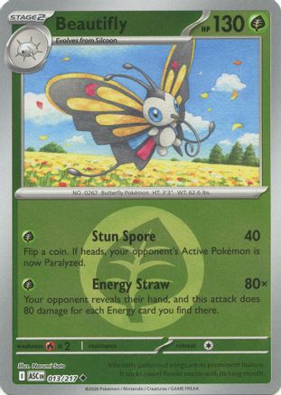 Beautifly - 013/217 (Energy Symbol Pattern) 13 - [ME Ascended Heroes] Reverse Holofoil