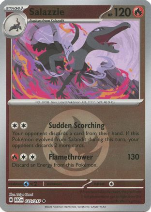 Salazzle - 035/217 (Energy Symbol Pattern) 35 - [ME Ascended Heroes] Reverse Holofoil