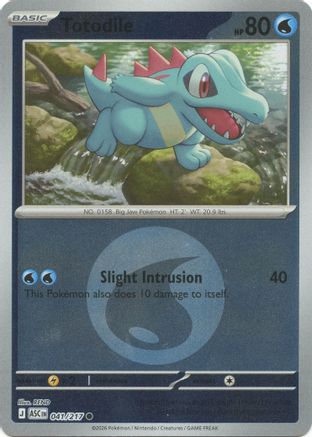 Totodile (Energy Symbol Pattern) 41 - [ME Ascended Heroes] Reverse Holofoil