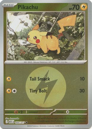 Pikachu (Energy Symbol Pattern) 55 - [ME Ascended Heroes] Reverse Holofoil