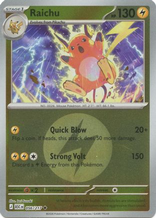 Raichu (Energy Symbol Pattern) 56 - [ME Ascended Heroes] Reverse Holofoil