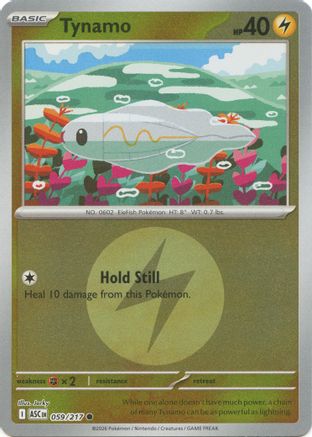 Tynamo (Energy Symbol Pattern) 59 - [ME Ascended Heroes] Reverse Holofoil