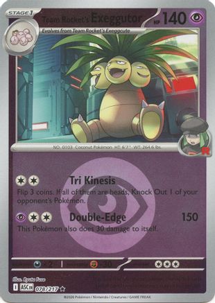 Team Rocket's Exeggutor (Energy Symbol Pattern) 78 - [ME Ascended Heroes] Reverse Holofoil
