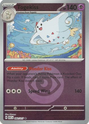 Togekiss - 082/217 (Energy Symbol Pattern) 82 - [ME Ascended Heroes] Reverse Holofoil