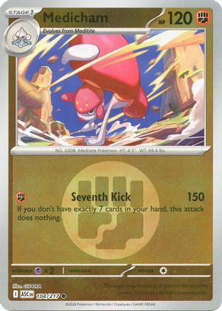 Medicham - 104/217 (Energy Symbol Pattern) 104 - [ME Ascended Heroes] Reverse Holofoil