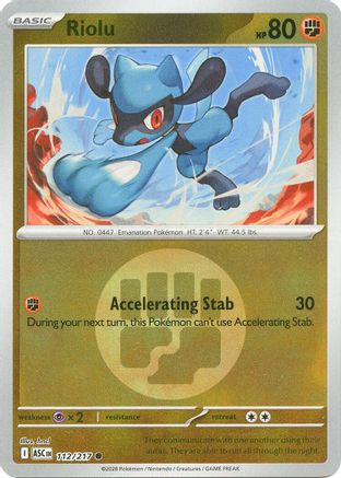 Riolu (Energy Symbol Pattern) 112 - [ME Ascended Heroes] Reverse Holofoil
