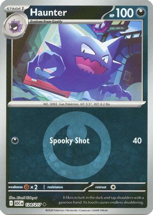 Haunter (Energy Symbol Pattern) 124 - [ME Ascended Heroes] Reverse Holofoil