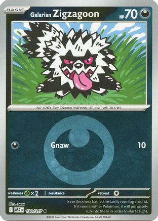 Galarian Zigzagoon (Energy Symbol Pattern) 130 - [ME Ascended Heroes] Reverse Holofoil