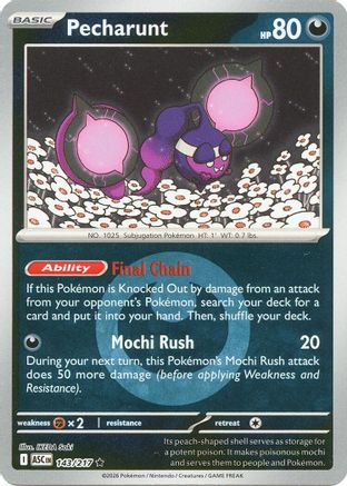 Pecharunt (Energy Symbol Pattern) 143 - [ME Ascended Heroes] Reverse Holofoil
