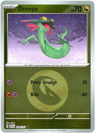 Dreepy - 158/217 (Energy Symbol Pattern) 158 - [ME Ascended Heroes] Reverse Holofoil