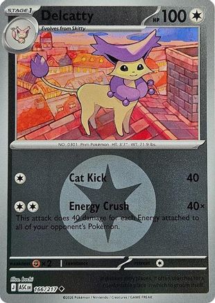 Delcatty (Energy Symbol Pattern) 166 - [ME Ascended Heroes] Reverse Holofoil