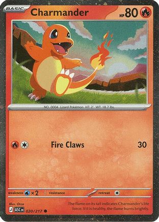 Charmander - 020/217 (Cosmos Holo) 20 - [Miscellaneous Cards & Products] Holofoil