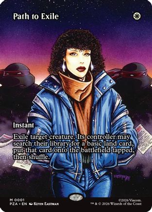 Path to Exile (Borderless) (PZA-001) - [Teenage Mutant Ninja Turtles Eternal-Legal] Foil