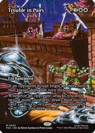 Trouble in Pairs (Borderless) (PZA-003) - [Teenage Mutant Ninja Turtles Eternal-Legal]