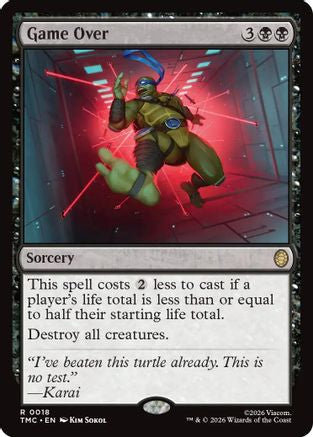 Game Over (TMC-018) - [Commander: Teenage Mutant Ninja Turtles] Foil