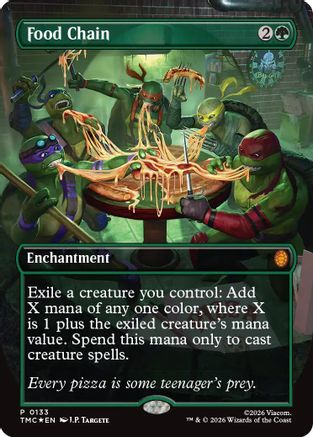 Food Chain (Borderless) (TMC-133) - [Commander: Teenage Mutant Ninja Turtles] Foil