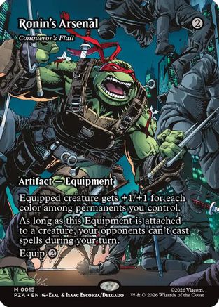 Ronin's Arsenal - Conqueror's Flail (Borderless) (PZA-015) - [Teenage Mutant Ninja Turtles Eternal-Legal] Foil