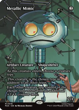 Metallic Mimic (Borderless) (PZA-016) - [Teenage Mutant Ninja Turtles Eternal-Legal] Foil