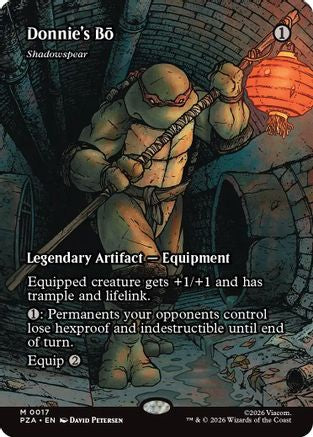 Donnie's Bo - Shadowspear (Borderless) (PZA-017) - [Teenage Mutant Ninja Turtles Eternal-Legal]
