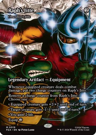 Raph's Jitte - Umezawa's Jitte (Borderless) (PZA-019) - [Teenage Mutant Ninja Turtles Eternal-Legal]