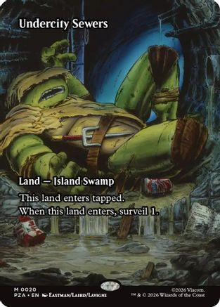 Undercity Sewers (Borderless) (PZA-020) - [Teenage Mutant Ninja Turtles Eternal-Legal] Foil