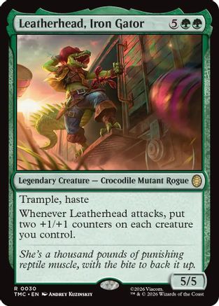 Leatherhead, Iron Gator (TMC-030) - [Commander: Teenage Mutant Ninja Turtles] Foil