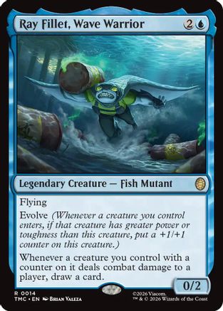 Ray Fillet, Wave Warrior (TMC-014) - [Commander: Teenage Mutant Ninja Turtles] Foil