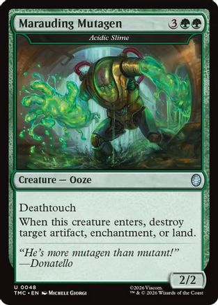 Marauding Mutagen - Acidic Slime (TMC-048) - [Commander: Teenage Mutant Ninja Turtles] Foil