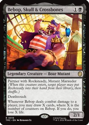 Bebop, Skull & Crossbones (TMC-015) - [Commander: Teenage Mutant Ninja Turtles]