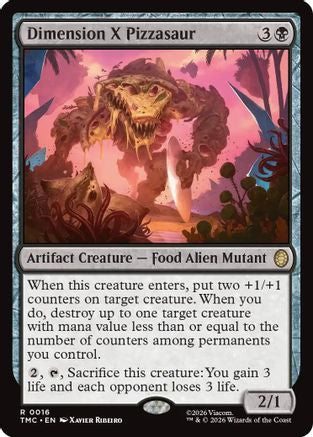 Dimension X Pizzasaur (TMC-016) - [Commander: Teenage Mutant Ninja Turtles] Foil