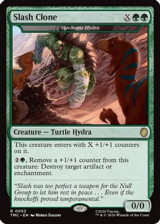 Slash Clone - Steelbane Hydra (TMC-052) - [Commander: Teenage Mutant Ninja Turtles] Foil