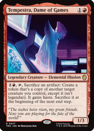 Tempestra, Dame of Games (TMC-027) - [Commander: Teenage Mutant Ninja Turtles] Foil