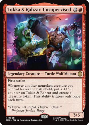 Tokka & Rahzar, Unsupervised (TMC-028) - [Commander: Teenage Mutant Ninja Turtles] Foil