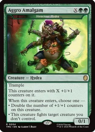 Aggro Amalgam - Voracious Hydra (TMC-054) - [Commander: Teenage Mutant Ninja Turtles] Foil
