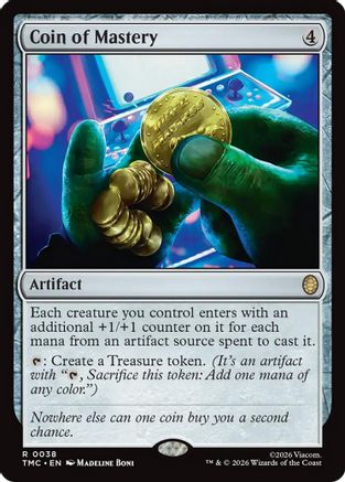 Coin of Mastery (TMC-038) - [Commander: Teenage Mutant Ninja Turtles] Foil