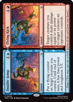 Double Jump // Flying Kick (TMC-035) - [Commander: Teenage Mutant Ninja Turtles] Foil