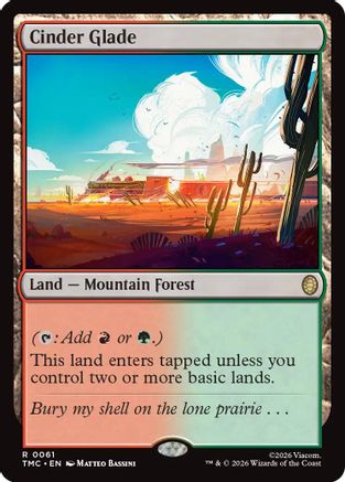 Cinder Glade (TMC-061) - [Commander: Teenage Mutant Ninja Turtles] Foil
