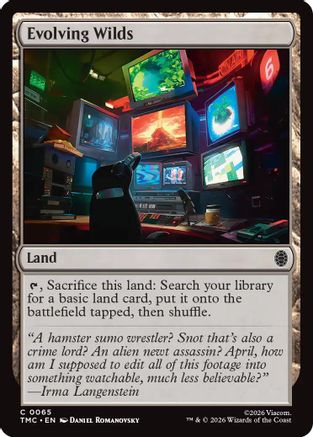 Evolving Wilds (TMC-065) - [Commander: Teenage Mutant Ninja Turtles] Foil