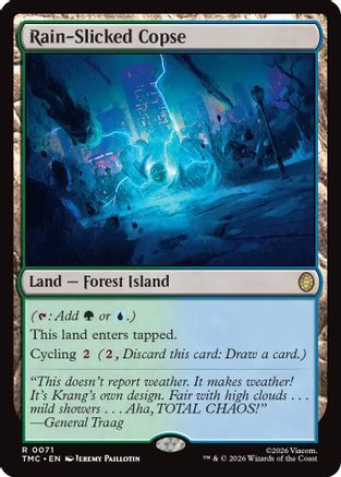 Rain-Slicked Copse (TMC-071) - [Commander: Teenage Mutant Ninja Turtles] Foil