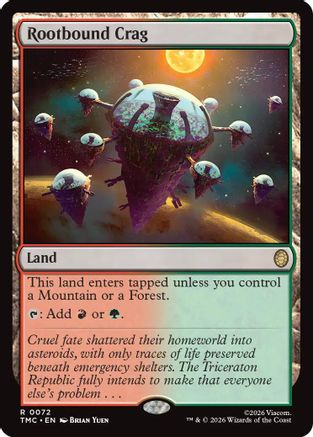 Rootbound Crag (TMC-072) - [Commander: Teenage Mutant Ninja Turtles] Foil