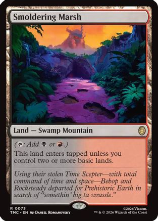 Smoldering Marsh (TMC-073) - [Commander: Teenage Mutant Ninja Turtles] Foil