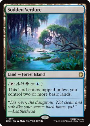 Sodden Verdure (TMC-074) - [Commander: Teenage Mutant Ninja Turtles] Foil