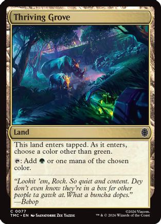 Thriving Grove (TMC-077) - [Commander: Teenage Mutant Ninja Turtles] Foil