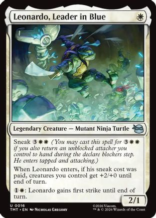 Leonardo, Leader in Blue (TMT-016) - [Teenage Mutant Ninja Turtles] Foil