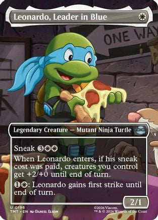 Leonardo, Leader in Blue (Borderless) (TMT-196) - [Teenage Mutant Ninja Turtles]