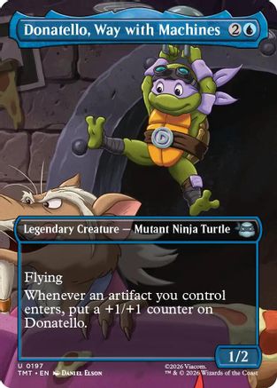 Donatello, Way with Machines (Borderless) (TMT-197) - [Teenage Mutant Ninja Turtles] Foil