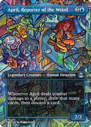 April, Reporter of the Weird (Borderless) (TMT-206) - [Teenage Mutant Ninja Turtles] Foil
